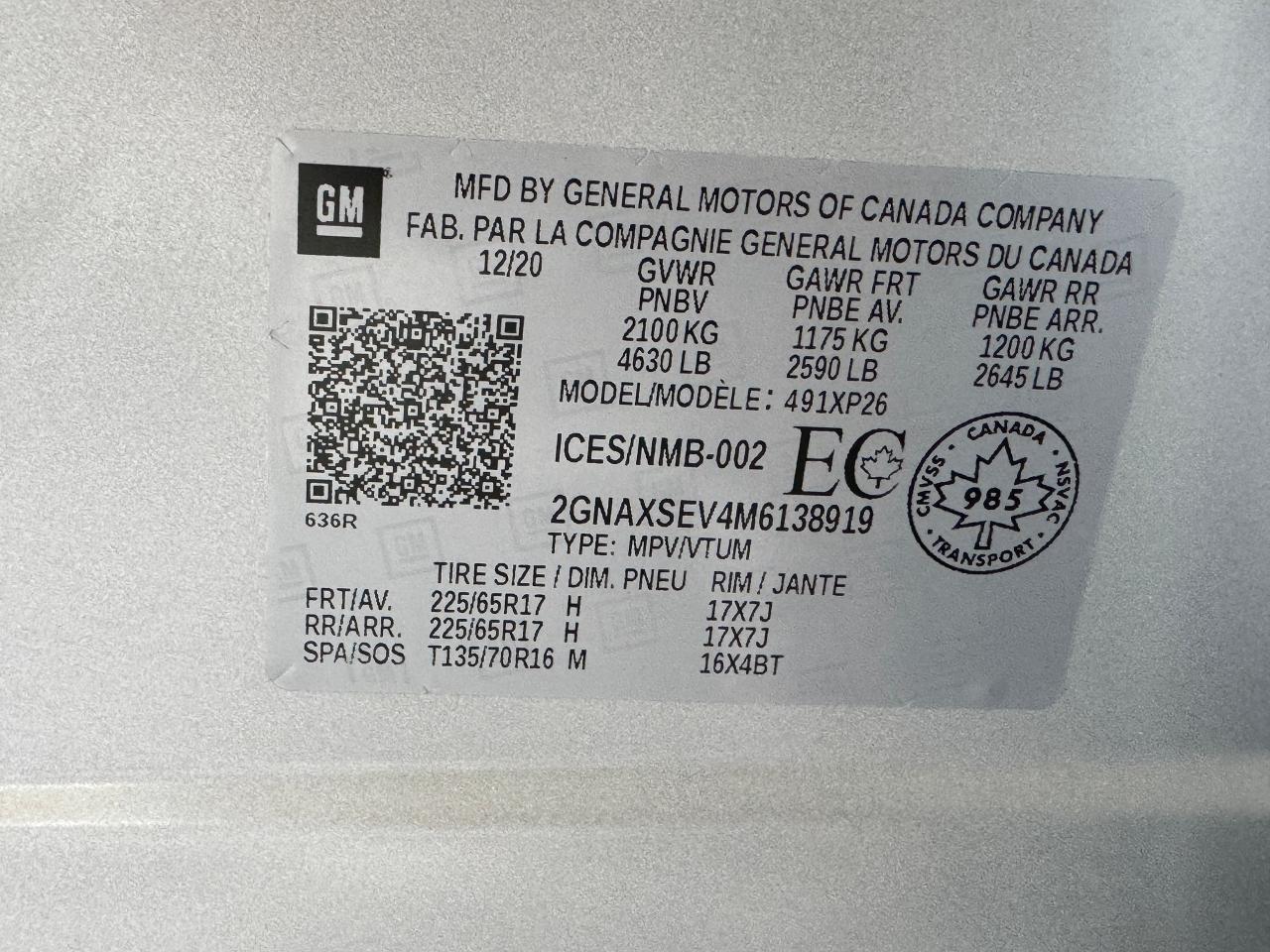 2021 Chevrolet Equinox LS AWD+New Tires+CLEAN! ONE OWNER+CLEAN CARFAX - Photo #44