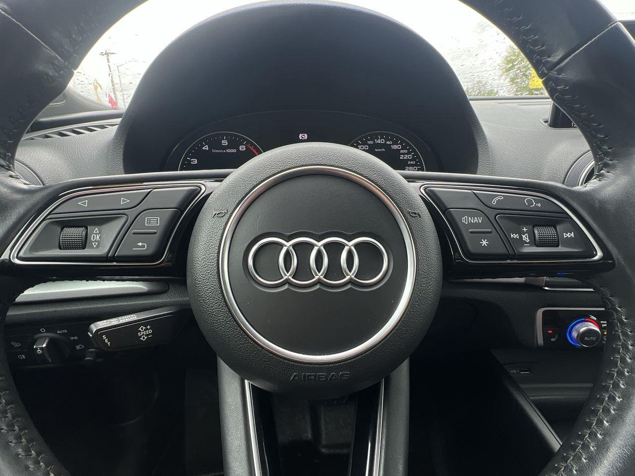2018 Audi A3 2.0T Komfort HEATED LEATHER SEATS, MOONROOF, BACK UP CAM, SIRIUS XM, CRUISE CONTROL!! Photo