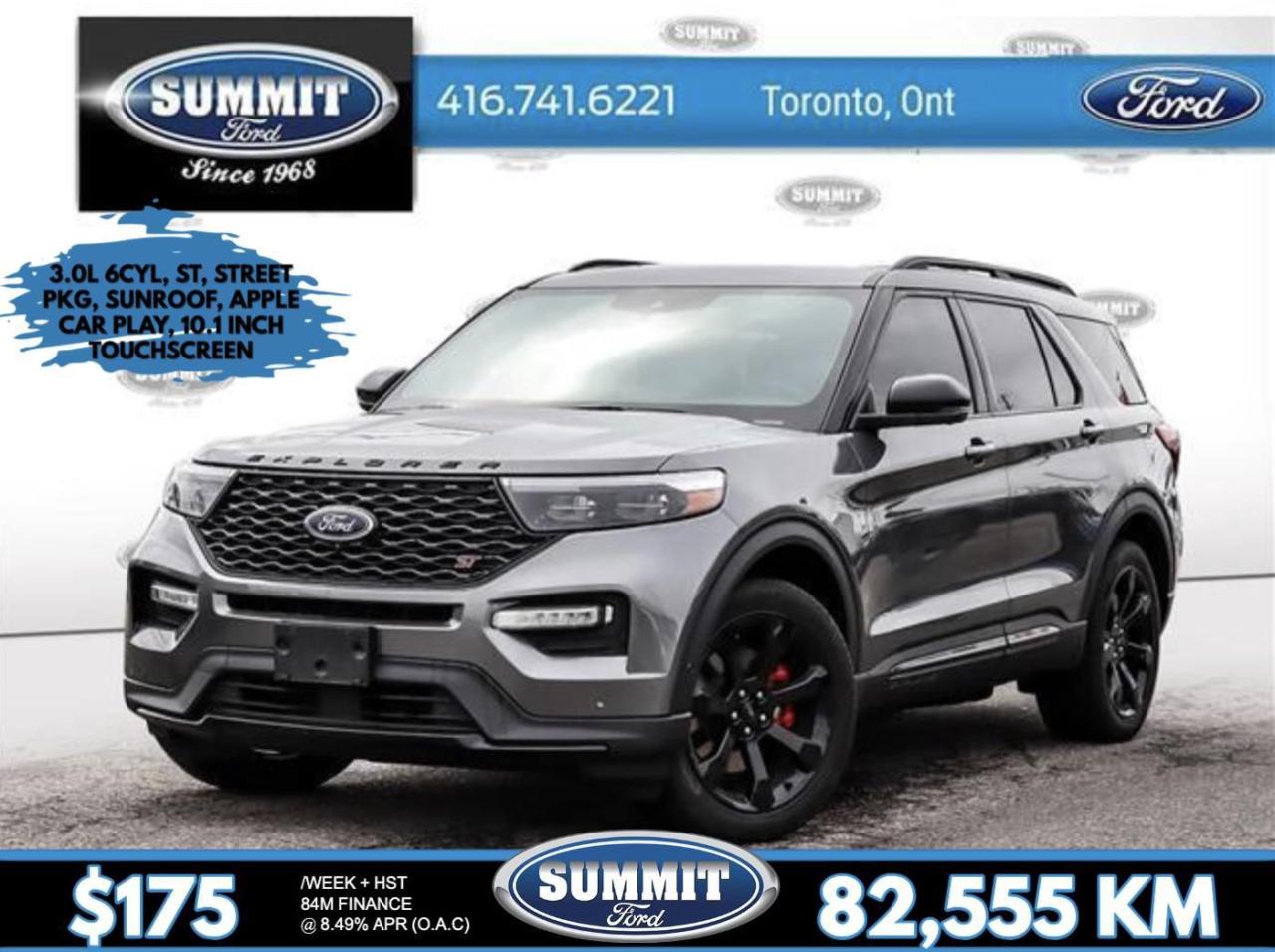 Used 2021 Ford Explorer ST | Street Pkg. | Roof | Apple Car Play | for sale in Etobicoke, ON