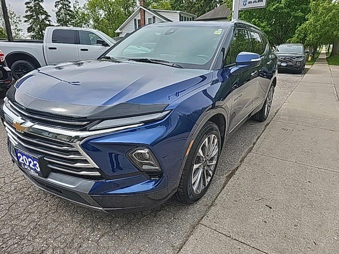 Used 2023 Chevrolet Blazer beautiful Blazer Premier AWD, loaded with options like panoramic sunroof, heated and cooled leather for sale in New Hamburg, ON