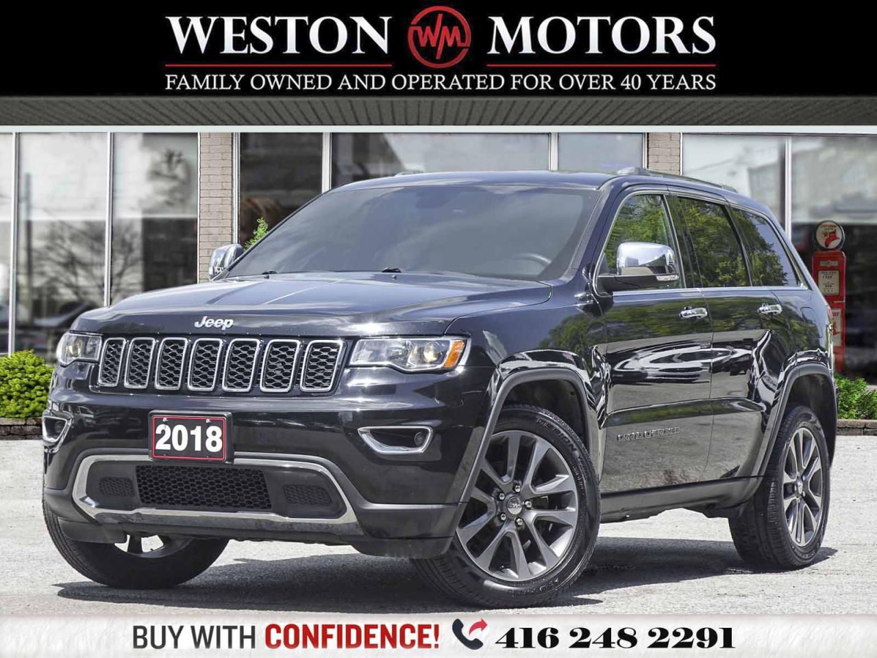 2018 Jeep Grand Cherokee LIMITED*LEATHER*SUNROOF*4X4*HEATED SEATS & WHEEL