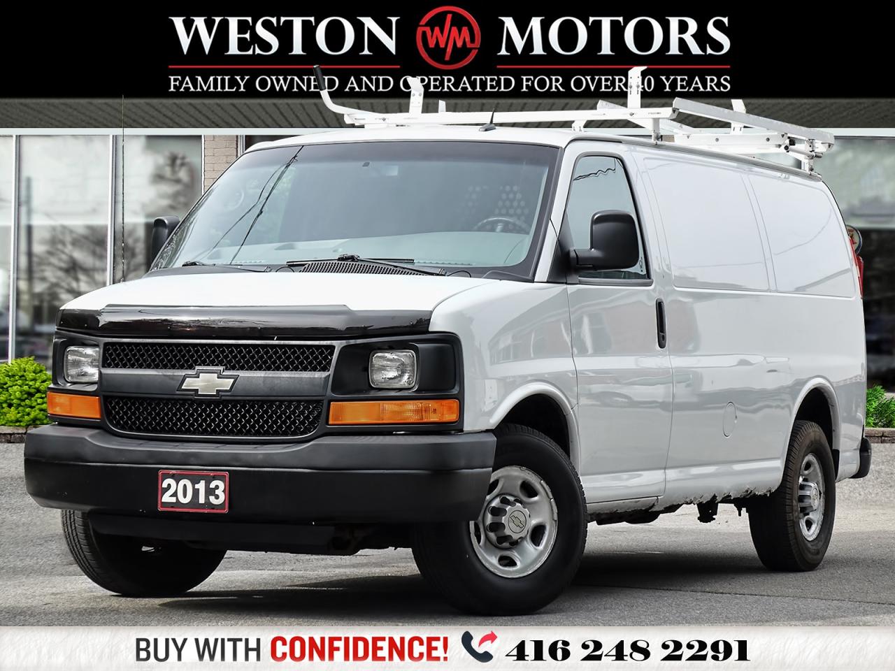 Used 2013 Chevrolet Express 2500 VINYL SEATS*SHELVING*REAR WINDOWS for sale in Toronto, ON