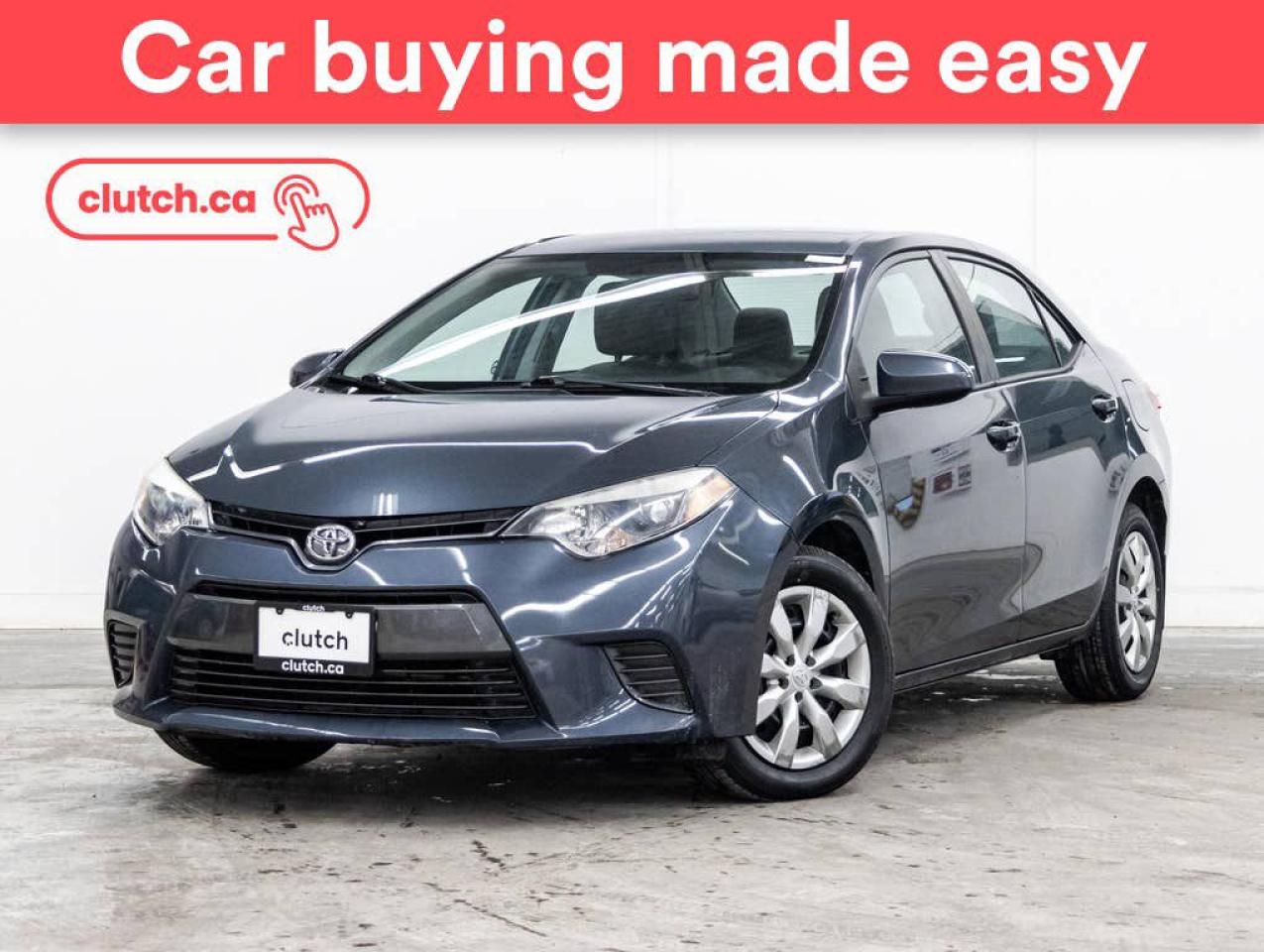 Used 2016 Toyota Corolla LE w/Heated Front Seats, Bluetooth, Rearview Cam for sale in Toronto, ON