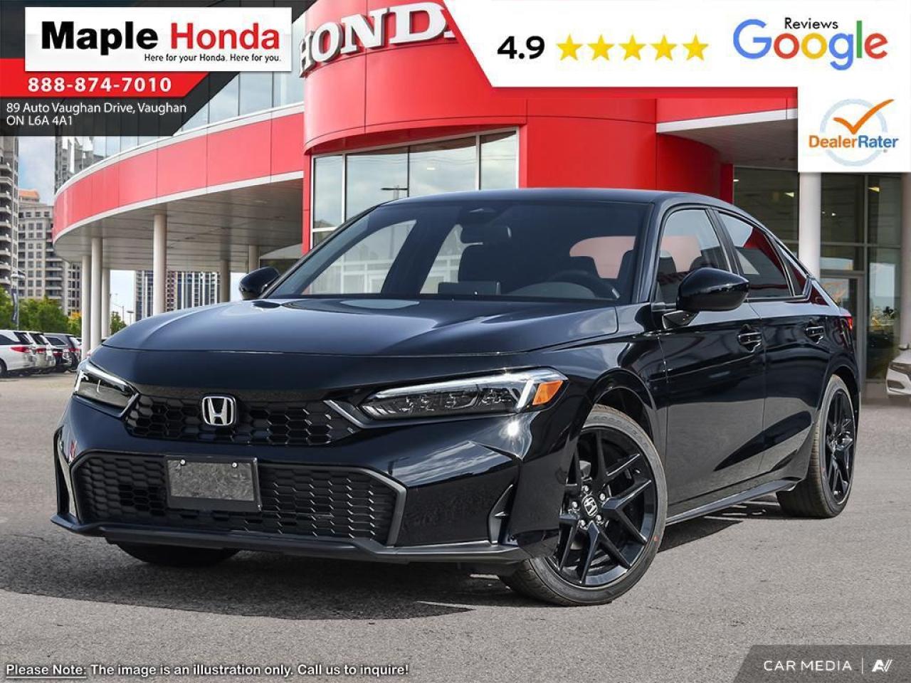 New 2025 Honda Civic Hatchback 5DR CVT SPORT for sale in Vaughan, ON