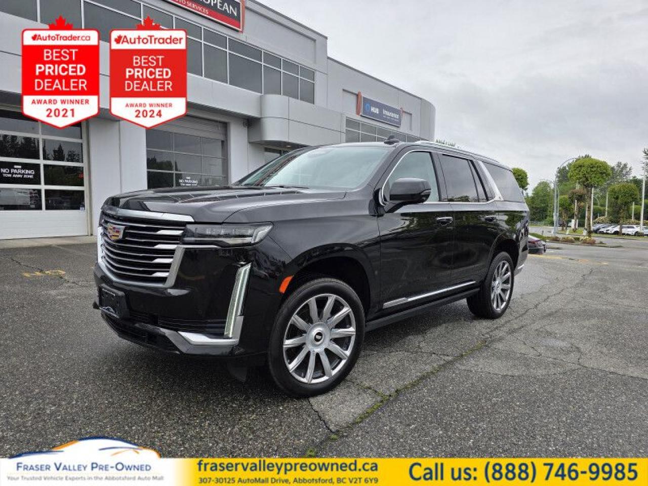 Used 2021 Cadillac Escalade Premium Luxury Platinum  Supercruise | HD Traileri for sale in Abbotsford, BC
