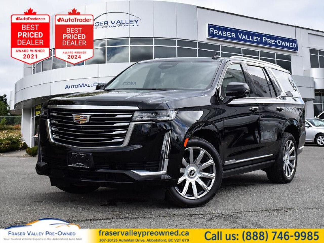 Used 2021 Cadillac Escalade Premium Luxury Platinum  Supercruise | HD Traileri for sale in Abbotsford, BC