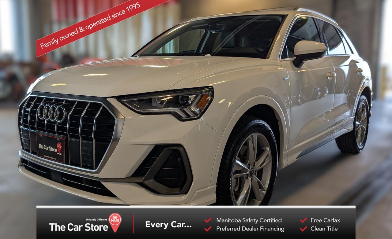 Used 2021 Audi Q3 S Line| Pano Roof/Carplay/No Accidents for sale in Winnipeg, MB