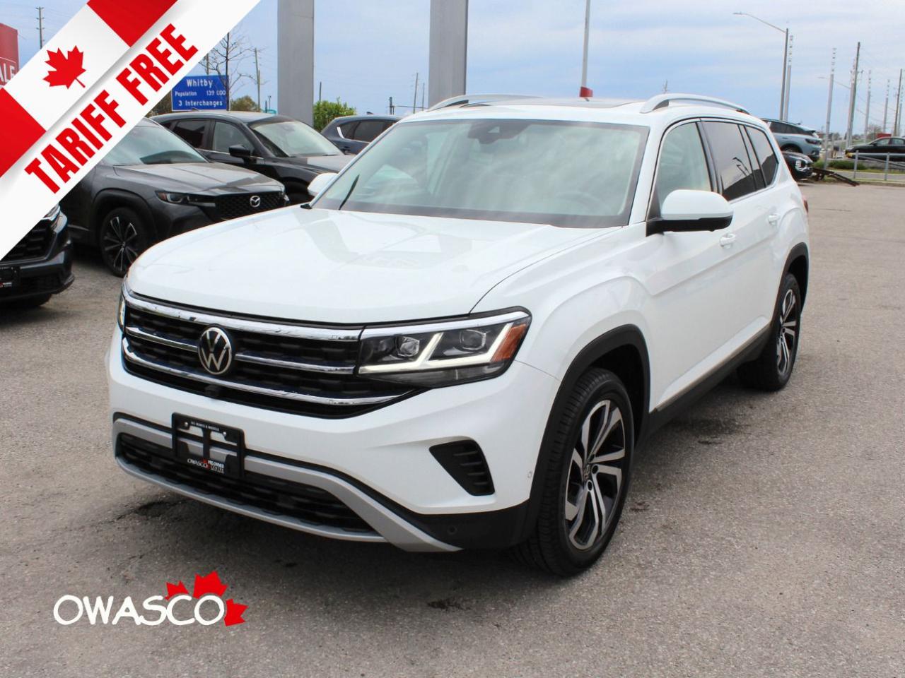 Used 2021 Volkswagen Atlas 3.6L Lots of Room! Captain Chairs! Clean CarFax! for sale in Whitby, ON
