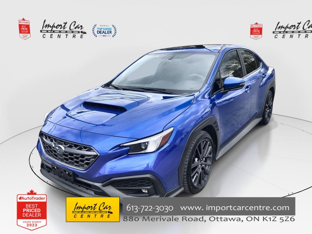 Used 2023 Subaru WRX Sport-tech SPORT-TECH, 6 SPEED, ROOF, SUEDE INT., for sale in Ottawa, ON
