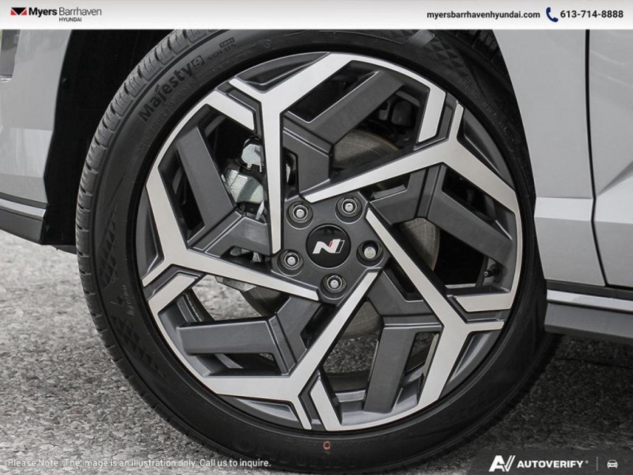 2025 Hyundai KONA N Line AWD  - Sunroof - $265 B/W Photo