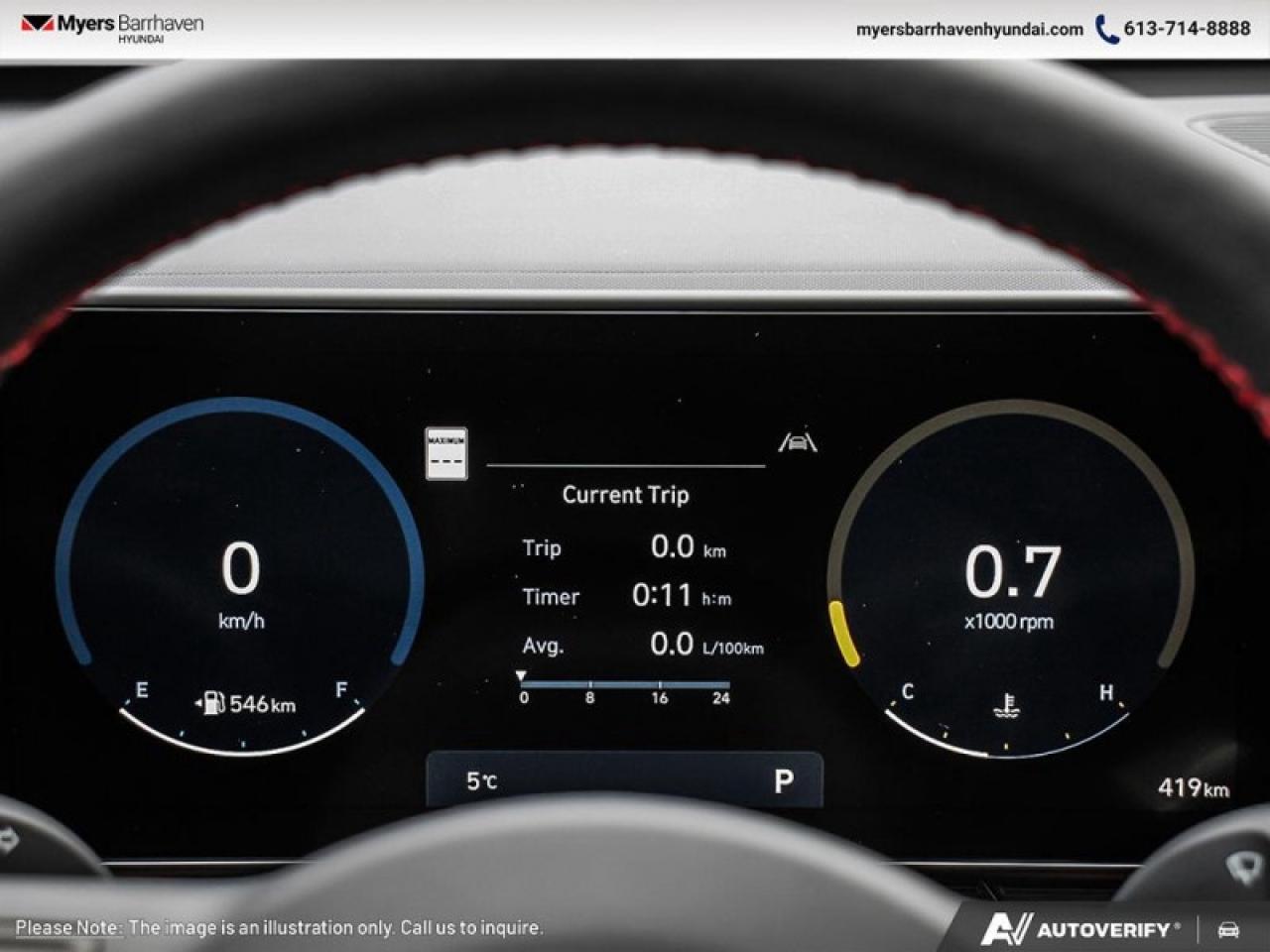 2025 Hyundai KONA N Line AWD  - Sunroof - $265 B/W Photo