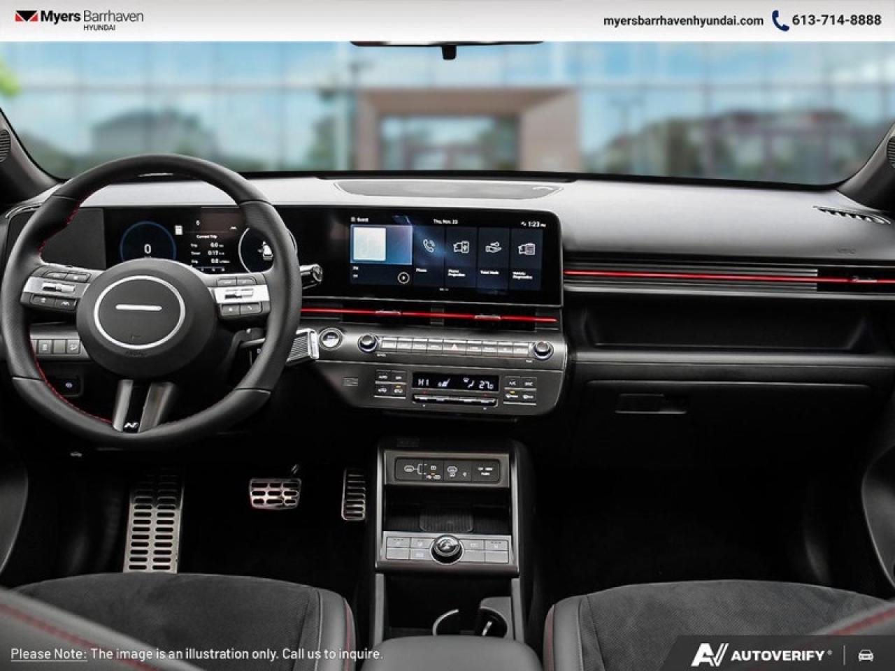 2025 Hyundai KONA N Line AWD  - Sunroof - $265 B/W Photo