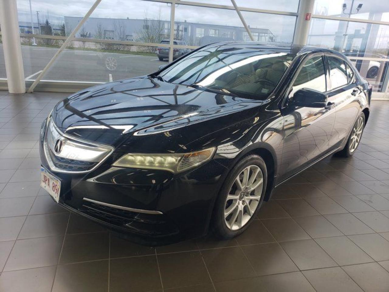 Recent Arrival!**MARKET VALUE PRICING**.*******All prices on our website reflect a 1000$ finance credit**********The 2015 Acura TLX V6 with the Technology Package and Super Handling All-Wheel Drive (SH-AWD) is a premium midsize sedan that expertly blends performance, luxury, and advanced technology. With its powerful V6 engine, intelligent AWD system, and upscale features, the TLX offers a refined driving experience ideal for all seasons and road conditions.Performance:Engine: 3.5L i-VTEC V6Transmission: 9-Speed Automatic with Paddle ShiftersHorsepower: 290 hpDrivetrain: Super Handling All-Wheel Drive (SH-AWD)Fuel Economy: Approx. 21 MPG city / 31 MPG highwayThe SH-AWD system delivers exceptional cornering ability, confident handling in poor weather, and a smooth, composed ride whether youre cruising the highway or navigating back roads.Technology Package Highlights:Acura Navigation System with 3D View and Real-Time TrafficELS Studio Premium Audio System (10 speakers)HD Radio, SiriusXM, USB/iPod integrationAcuraLink Next Generation Connected ServicesBlind Spot Information System (BSI)Rear Cross Traffic MonitorForward Collision Warning (FCW) and Lane Departure Warning (LDW)Perforated Milano Leather-Trimmed InteriorDrivers Seat Memory, Heated Front Seats, and Power SunroofInterior & Comfort:Inside, the TLX V6 Tech delivers a premium experience with high-quality materials, supportive seating, dual-screen infotainment, and ample space for both front and rear passengers. Its equally at home on long road trips or daily commutes.Safety Features:Multi-Angle Rearview CameraAdaptive Cruise Control (ACC)Collision Mitigation Braking System (CMBS)Lane Keeping Assist System (LKAS)Advanced Airbag SystemVehicle Stability Assist with Traction ControlWhy Choose the 2015 Acura TLX V6 Tech SH-AWD?Powerful V6 performance with precision AWD handlingLoaded with advanced safety and driver-assist techLuxurious interior with high-end materialsOutstanding reliability and value in its classGreat for year-round driving, including snowy conditions2015 Acura TLX V6 Tech Gray 4D Sedan FWD 3.5L V6 SOHC VTEC 24V 9-Speed AutomaticAs the only Acura dealer in the province - and on PEI - we make sure to bring you the very best selection of used vehicles possible. From the sleek and stylish ILX, RLX, and TLX, to sporty SUVs like the MDX and RDX, or any other make weve got you covered.Awards:* IIHS Canada Top Safety Pick+Steele Auto Group is the most diversified group of automobile dealerships in Atlantic Canada, with 51 dealerships selling 28 brands and an employee base of well over 2300.Reviews:* Many owners appreciate the TLXs up-level features  including the premium stereo and lighting systems, and the advanced safety features which work smoothly and predictably. Most owners say the TLX rides in that just right range between sporty and comfortable, and pleasing performance is noted from both available drivelines. Note that the TLXs AWD system requires none of the drivers attention, and works expertly to enhance traction and confidence in any situation. Source: autoTRADER.ca