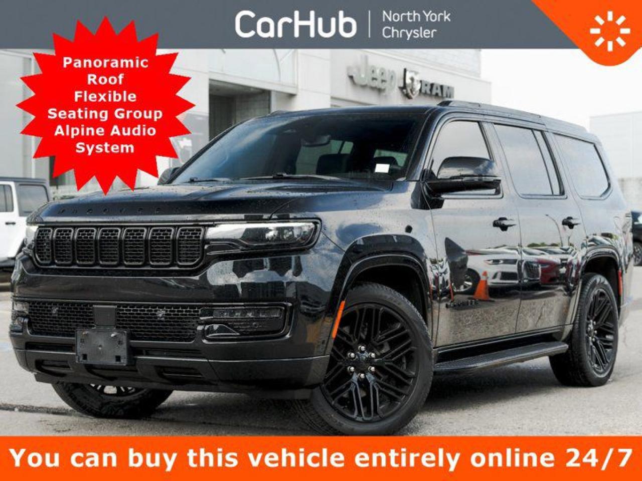 Used 2023 Jeep Wagoneer Series II Carbide Panoroof Flexible Seating Group Alpine Audio for sale in Thornhill, ON