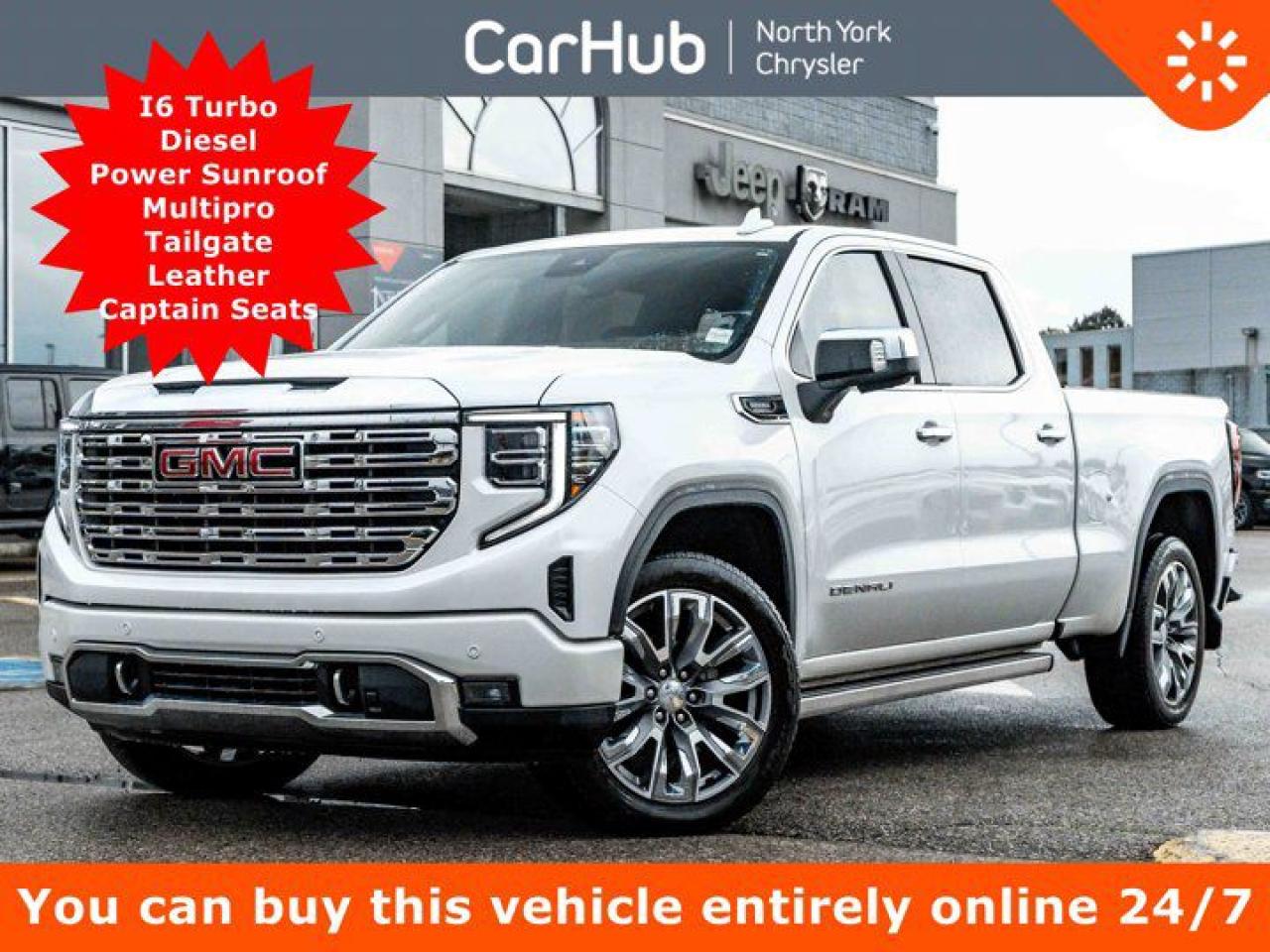 Used 2023 GMC Sierra 1500 Denali 4WD 157'' I6 Power Sunroof Multipro Tailgate Leather Captain Seats for sale in Thornhill, ON