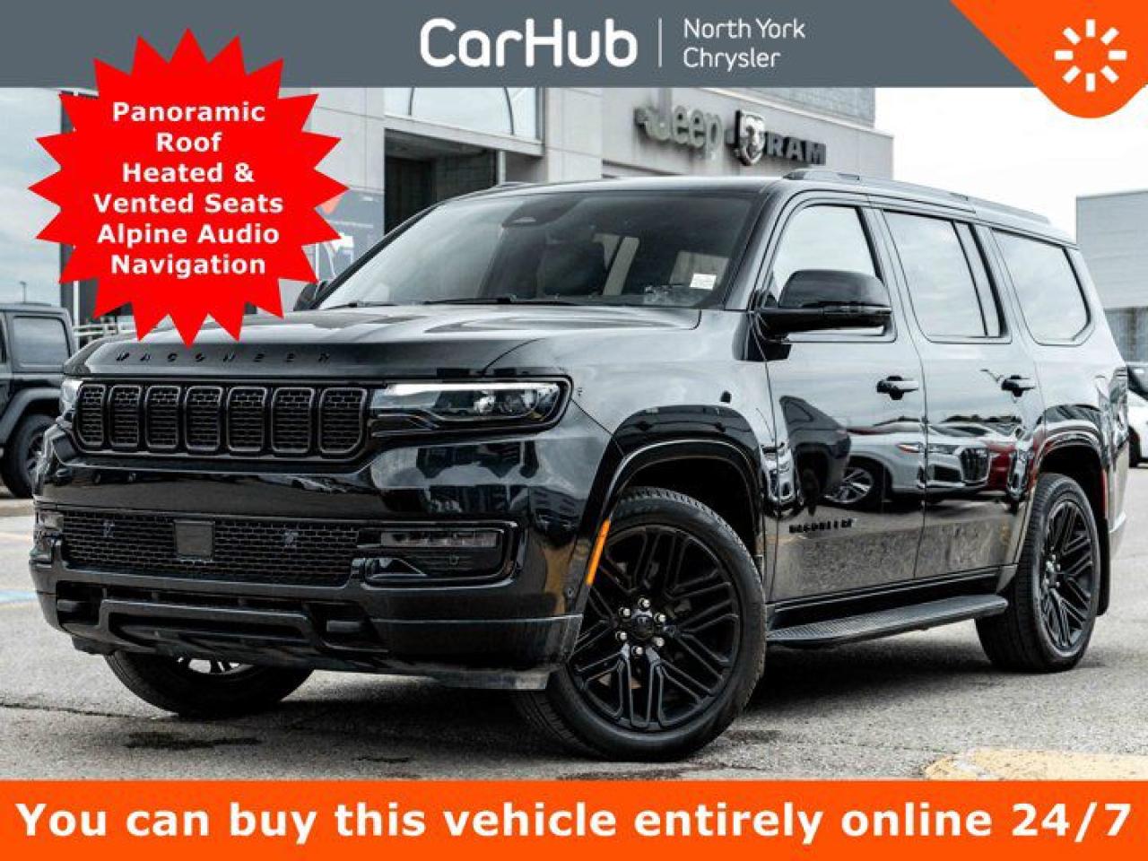 Used 2024 Jeep Wagoneer Series II Carbide Panoroof Heated Vented Seats Alpine Audio Navi for sale in Thornhill, ON