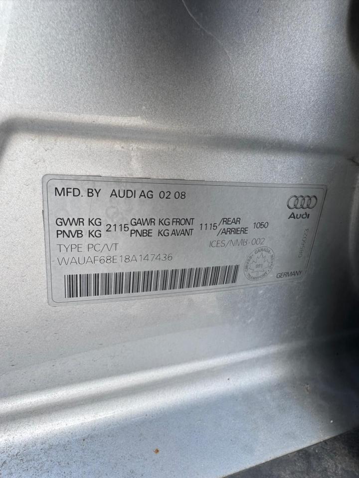2008 Audi A4 2.0T, AUTO, LEATHER, SUNROOF, 4 CYL, AS IS SPECIAL - Photo #16