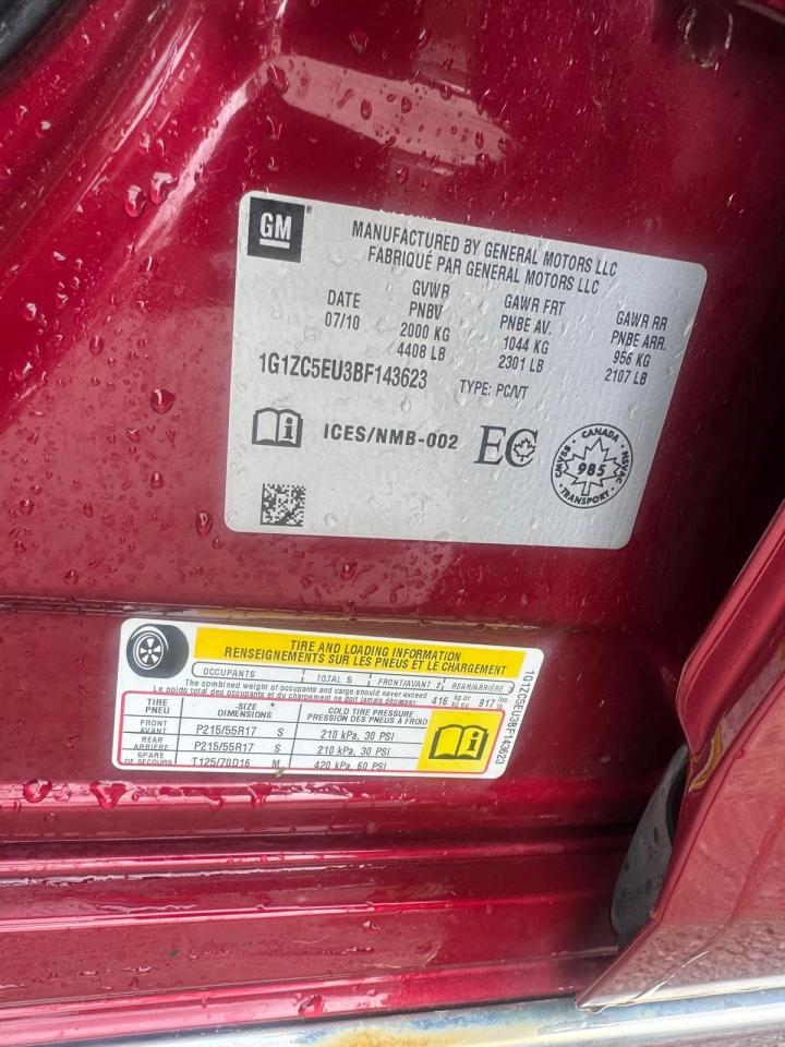 2011 Chevrolet Malibu LT, RUNS WELL, RUNS WELL, AS IS SPECIAL - Photo #16