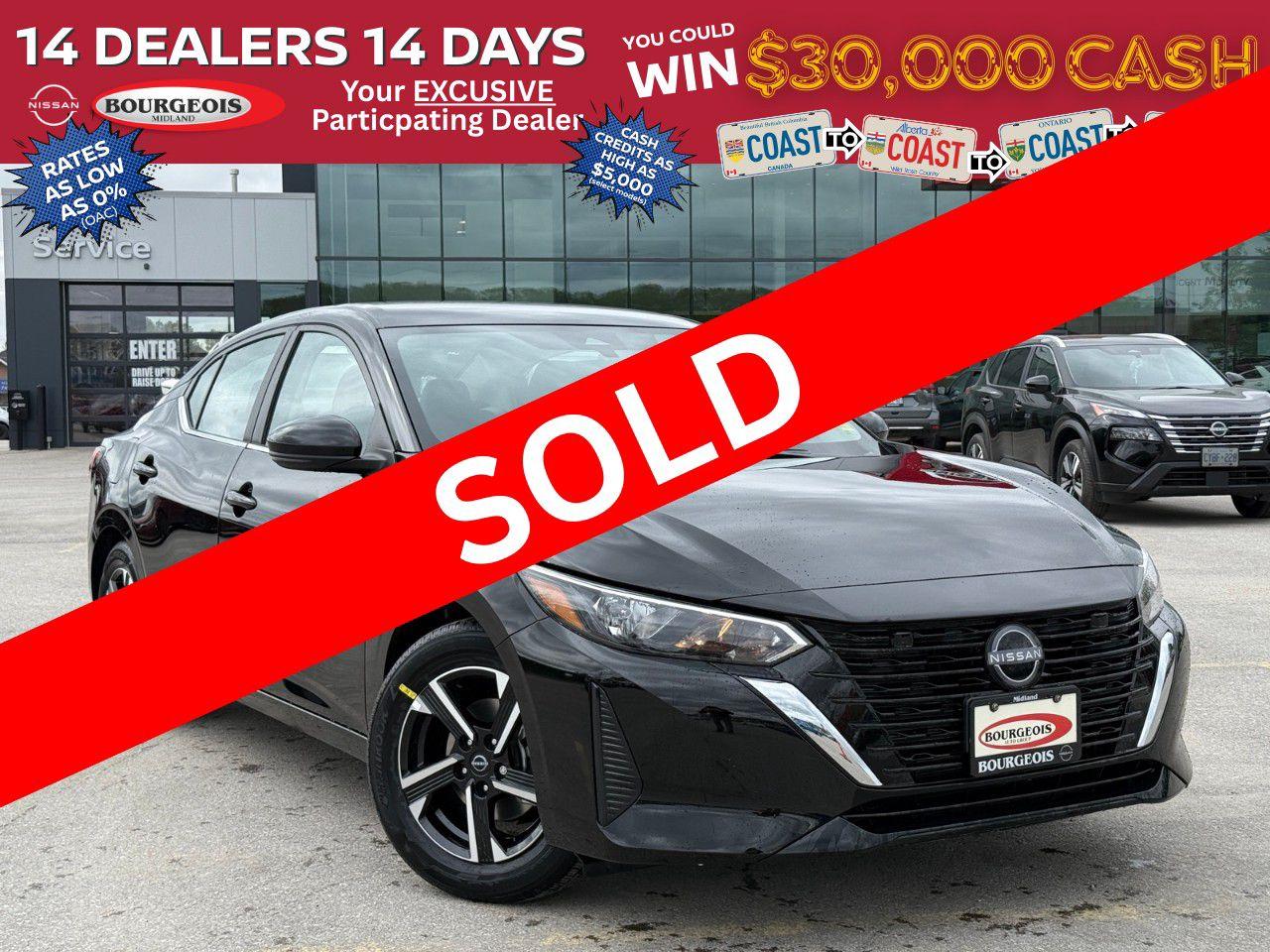 New 2025 Nissan Sentra SV CVT for sale in Midland, ON