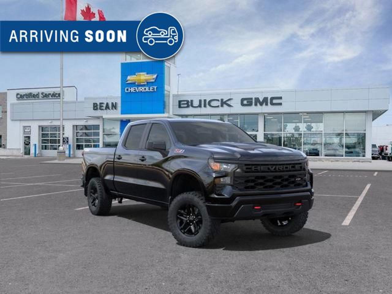 New 2025 Chevrolet Silverado 1500 Custom Trail Boss 2.7L 4 CYL WITH REMOTE START/ENTRY, CRUISE CONTROL, TRAILER BRAKE CONTROLLER, HD REAR VISION CAMERA, APPLE CARPLAY AND ANDROID AUTO for sale in Carleton Place, ON
