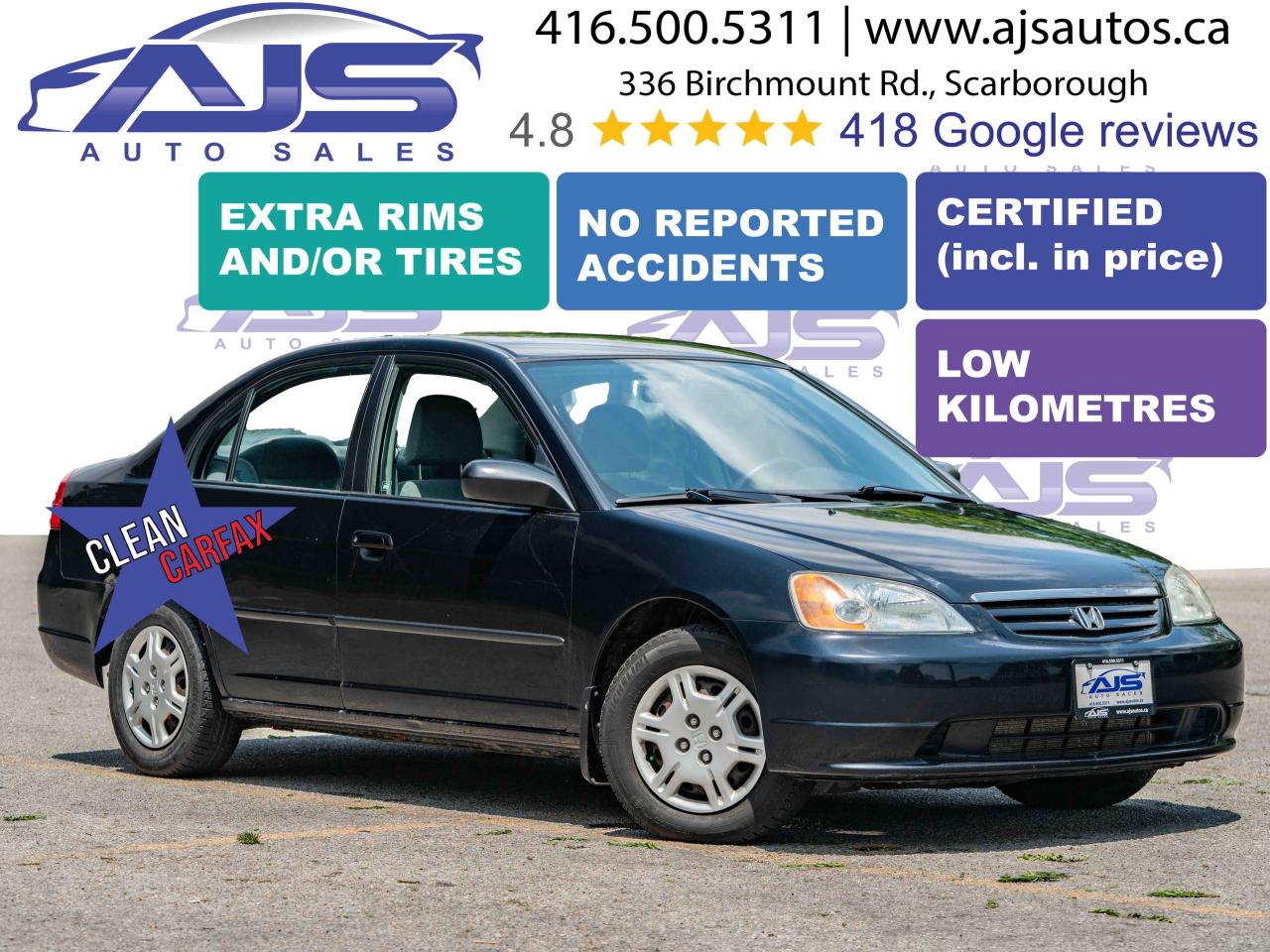 Used 2002 Honda Civic DX for sale in Toronto, ON