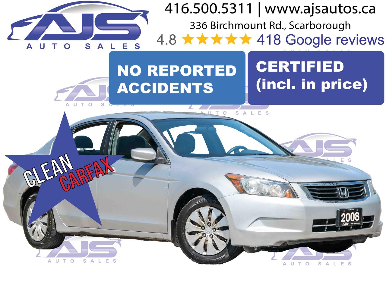 Used 2008 Honda Accord LX for sale in Toronto, ON