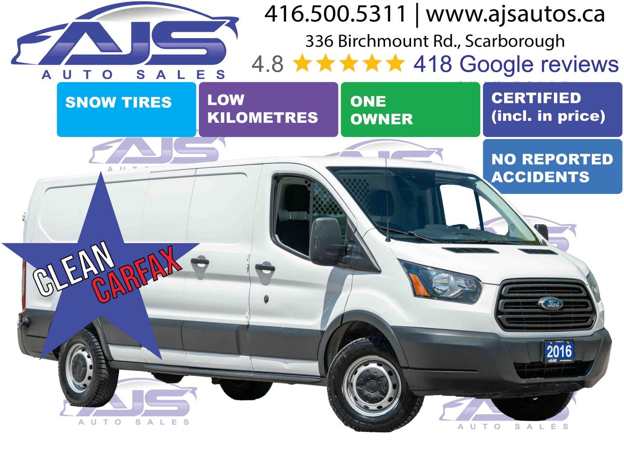 2016 Ford Transit Cargo Van 148WB LOW ROOF
