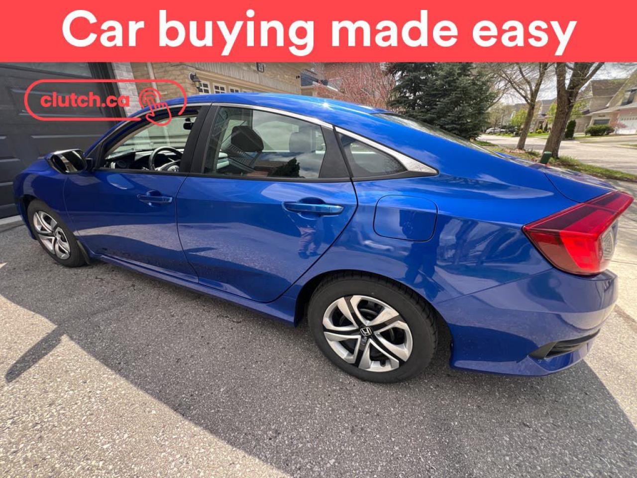 Used 2016 Honda Civic LX w/ Apple CarPlay & Android Auto, Rearview Cam, Climate Control for sale in Toronto, ON