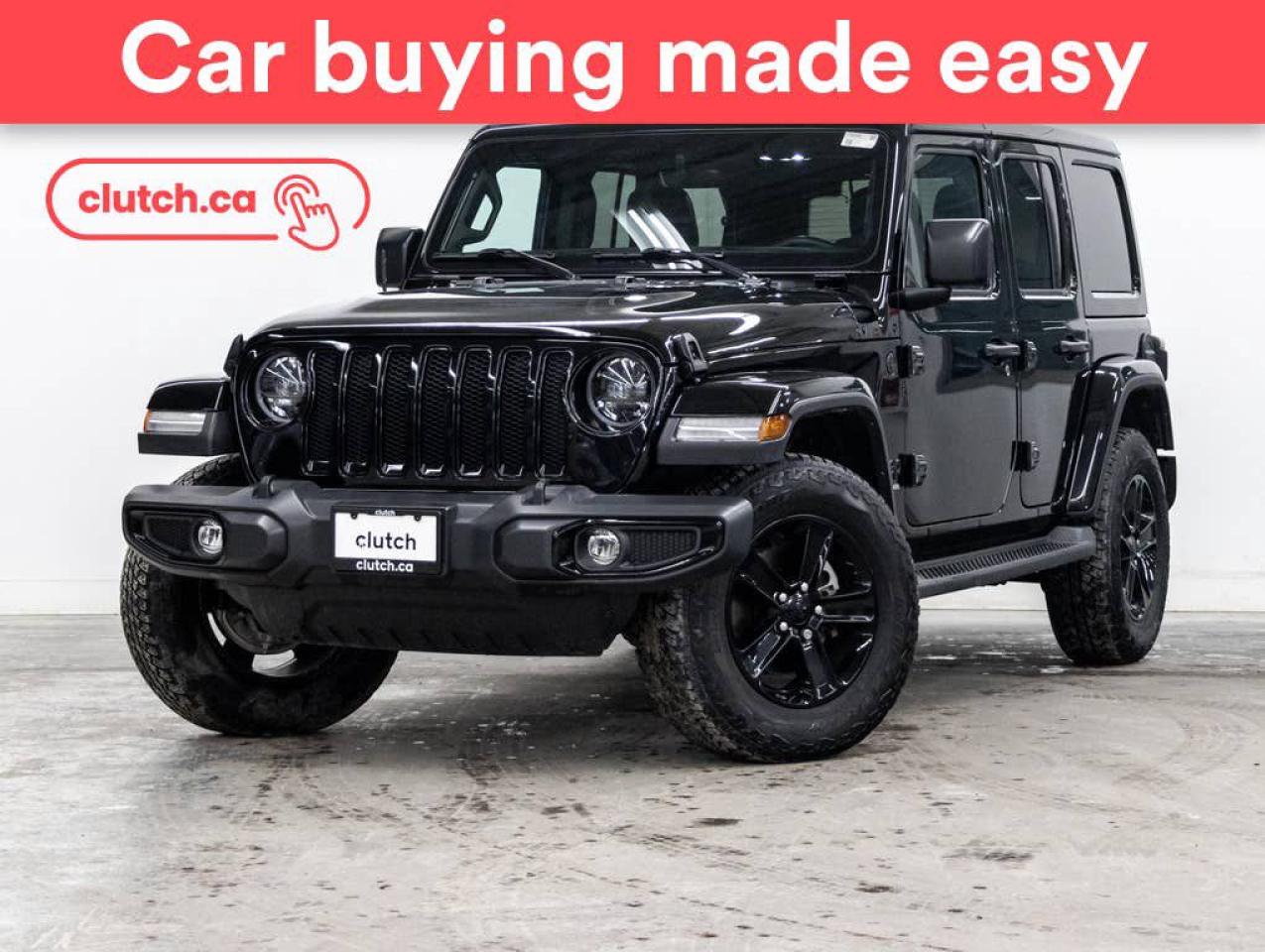 Used 2023 Jeep Wrangler 4-Door Sahara w/ Apple CarPlay & Android Auto, Rearview Cam, Nav for sale in Toronto, ON