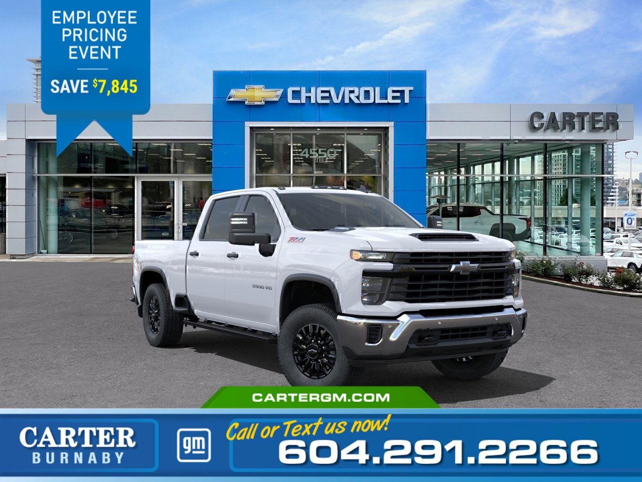 New 2025 Chevrolet Silverado 3500HD WORK TRUCK 4WD | SAVE $7,845!/6.6L Turbo-Diesel for sale in Burnaby, BC