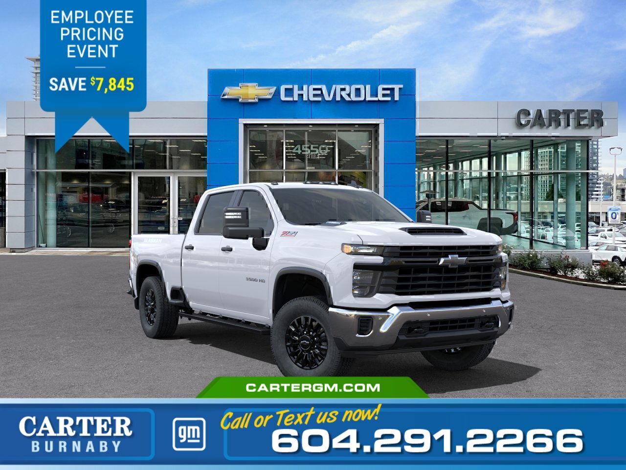 New 2025 Chevrolet Silverado 3500HD WORK TRUCK 4WD | SAVE $7,845!/6.6L Turbo-Diesel for sale in Burnaby, BC