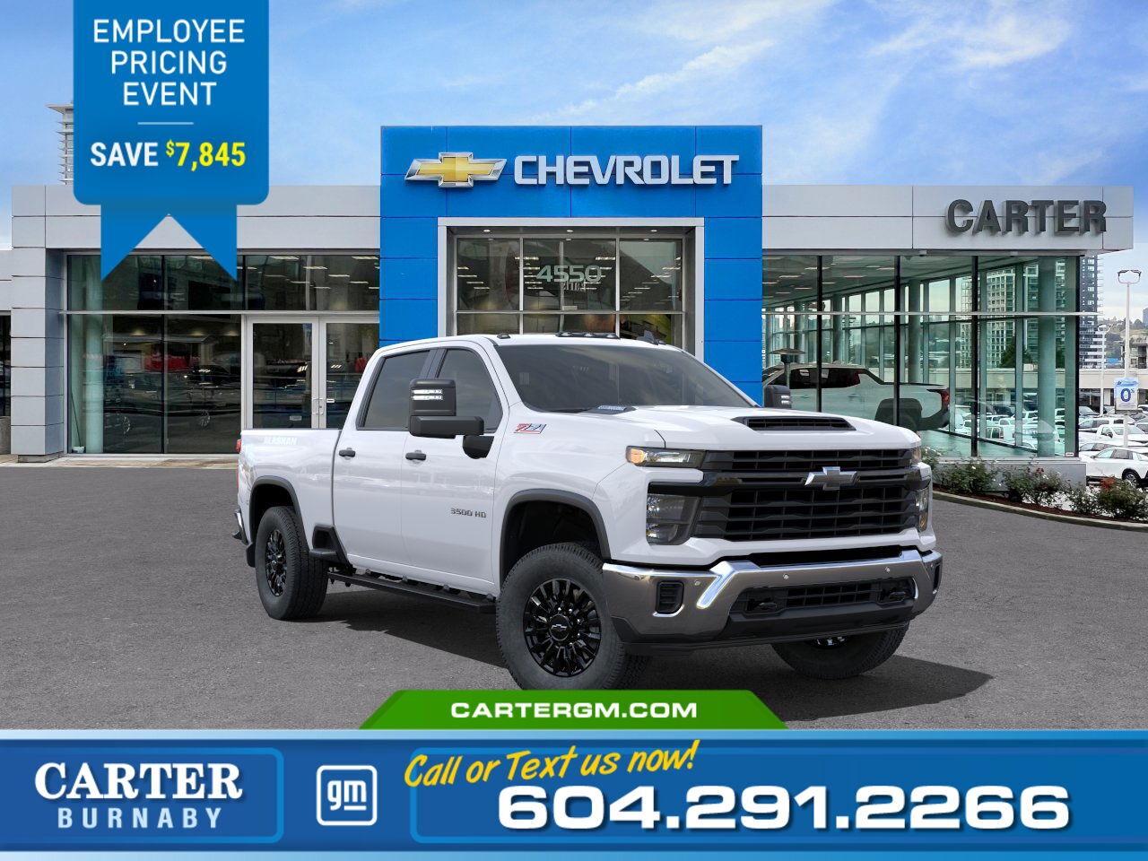 New 2025 Chevrolet Silverado 3500HD WORK TRUCK 4WD | SAVE $7,845!/6.6L Turbo-Diesel for sale in Burnaby, BC