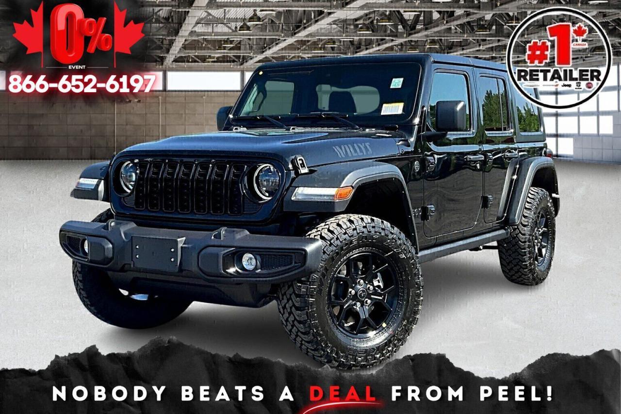 New 2025 Jeep Wrangler WILLYS 4 DOOR | Hardtop | Convenience Grp | V6 for sale in Mississauga, ON