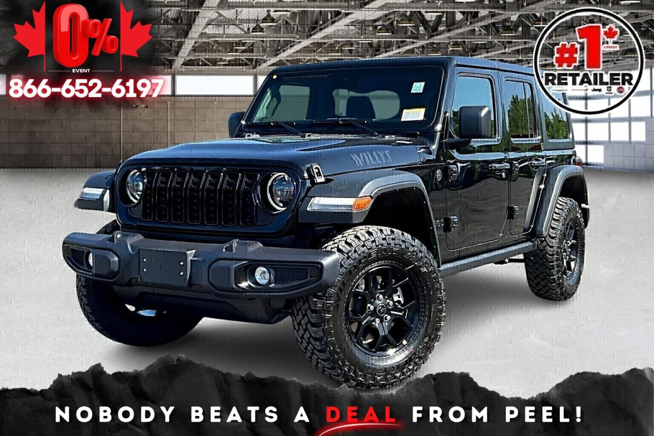 New 2025 Jeep Wrangler WILLYS 4 DOOR | Hardtop | Convenience Grp | V6 for sale in Mississauga, ON