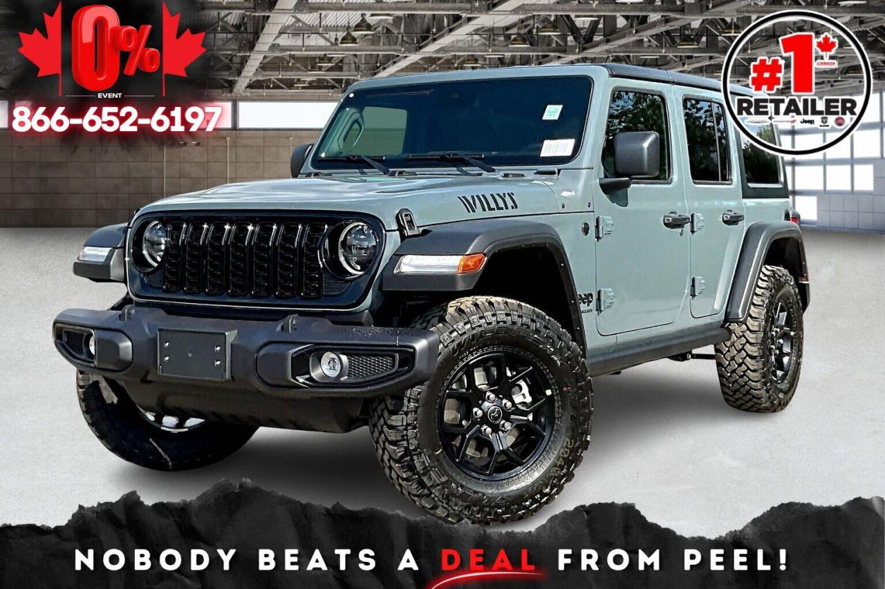 New 2025 Jeep Wrangler WILLYS 4 DOOR | Hardtop | Convenience Grp | V6 for sale in Mississauga, ON