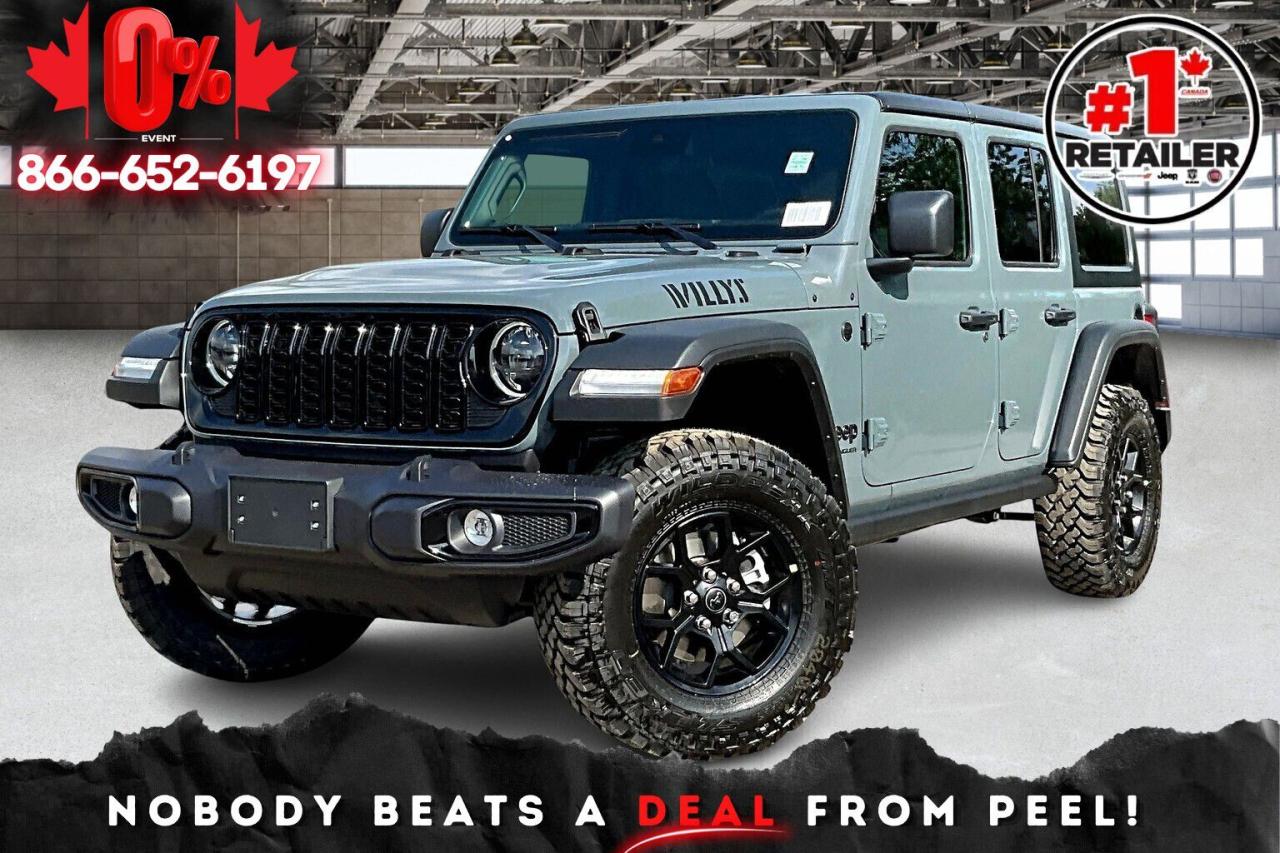 New 2025 Jeep Wrangler WILLYS 4 DOOR | Hardtop | Convenience Grp | V6 for sale in Mississauga, ON