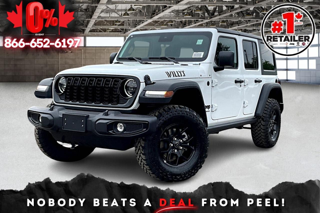 New 2025 Jeep Wrangler WILLYS 4 DOOR | Hardtop | Convenience Grp | V6 for sale in Mississauga, ON