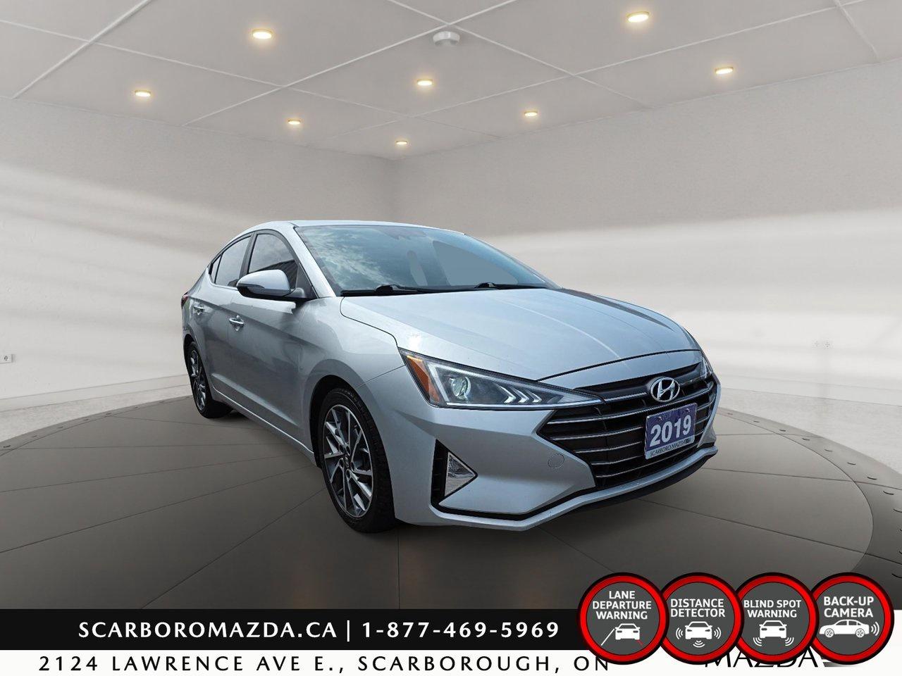 Used 2019 Hyundai Elantra BLIND SPOT MONITORING|SUNROOF|LEATHER|1 OWNER for sale in Scarborough, ON