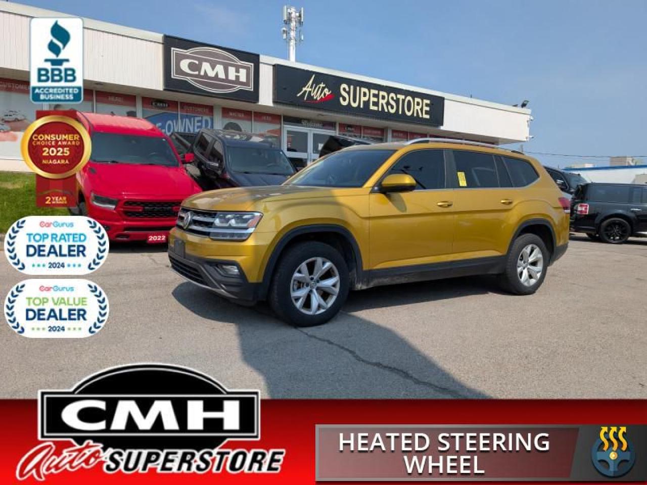 2018 Volkswagen Atlas Comfortline  **GOLDEN NUGGET**