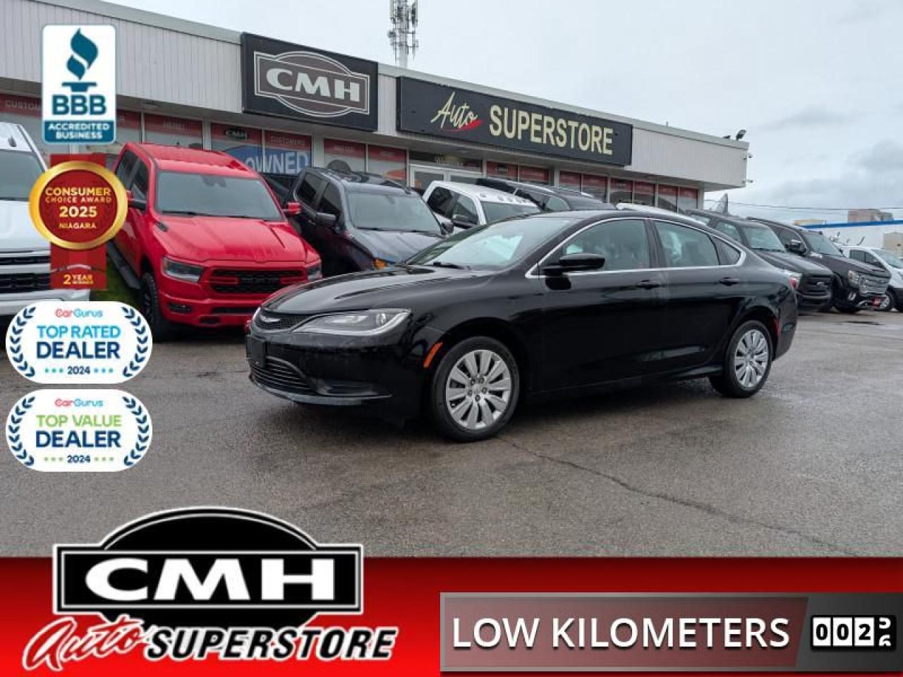 Used 2016 Chrysler 200 LX  **VERY LOW KMS - 20 SERVICE RECS** for sale in St. Catharines, ON