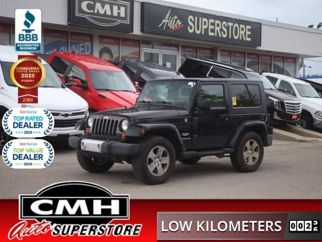 2010 Jeep Wrangler Sahara  **LOW KMS - MANUAL**