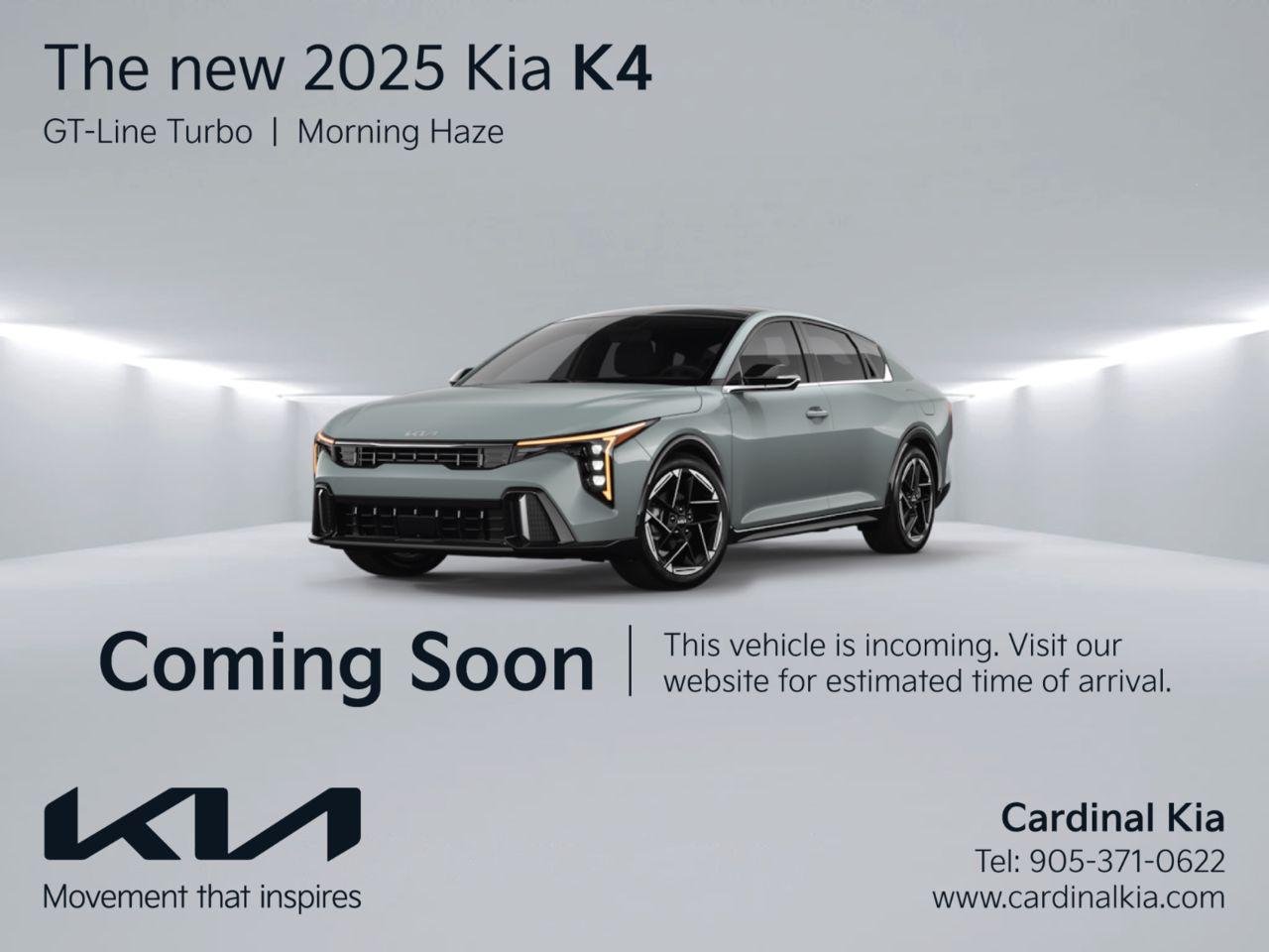 New 2025 Kia K4 GT-LINE TURBO for sale in Niagara Falls, ON