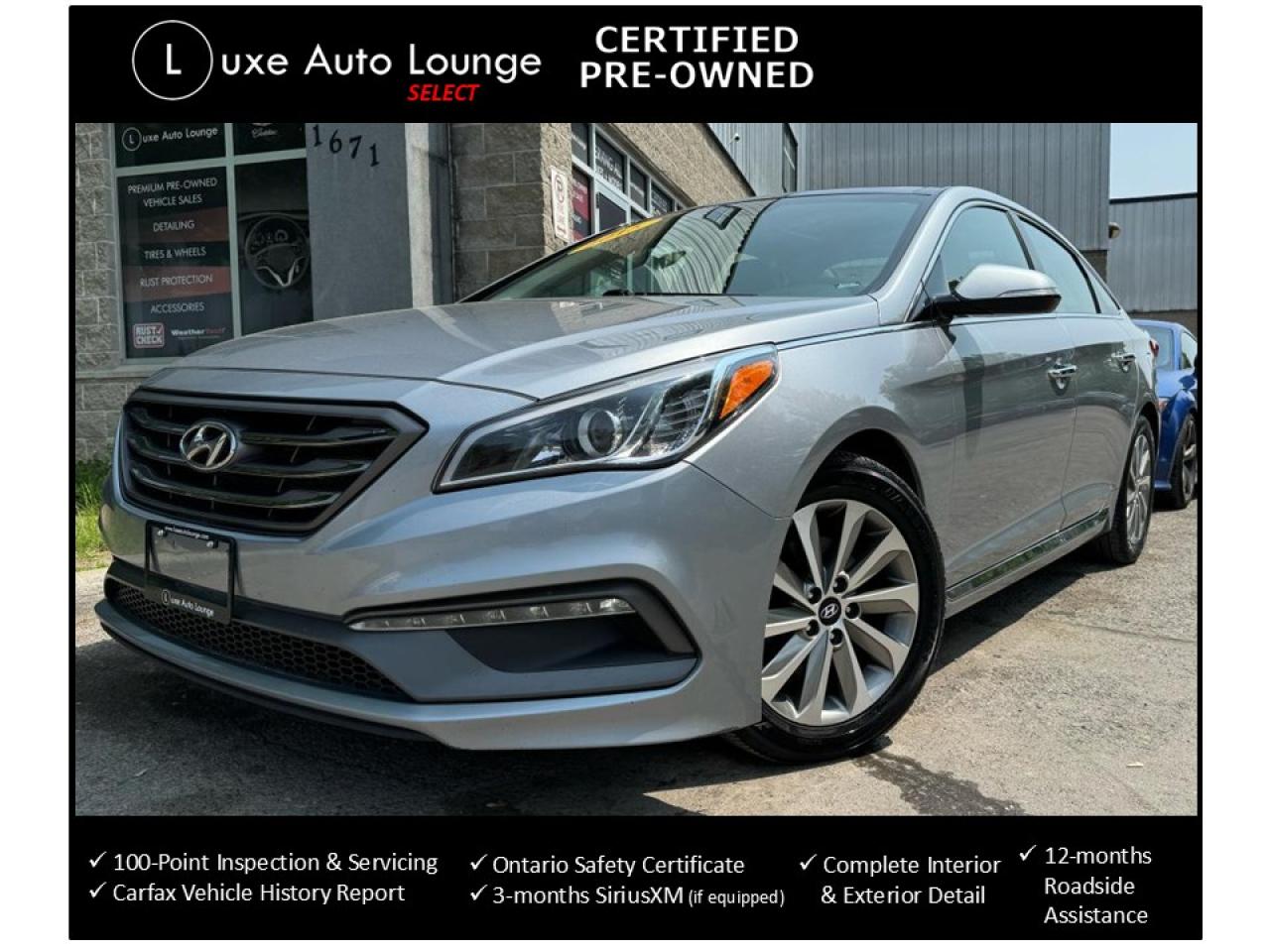 Used 2015 Hyundai Sonata 2.4L Sport AUTO, LEATHER, SUNROOF, ALLOYS, LOADED! for sale in Orleans, ON