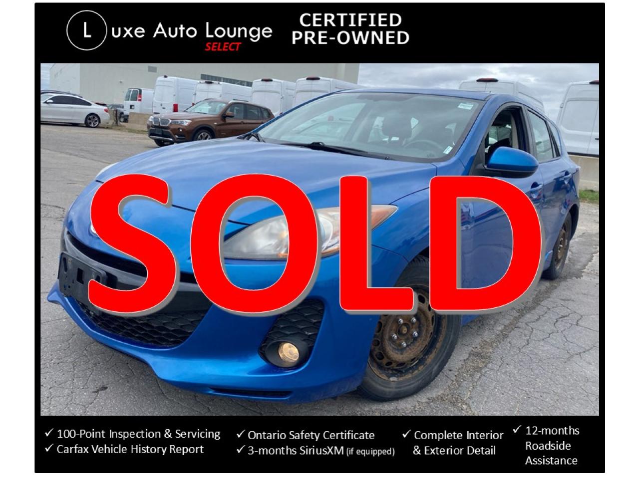 Used 2013 Mazda MAZDA3 GS-SKY AUTO, LEATHER, SUNROOF, HEATED SEATS!!! for sale in Orleans, ON