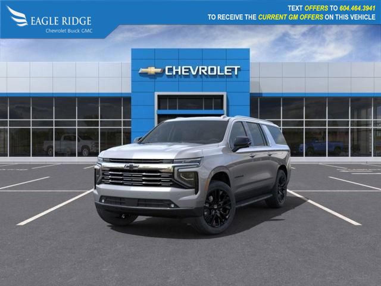 New 2025 Chevrolet Suburban Premier Adaptive suspension, Automatic Emergency Braking, Brake assist, Delay-off headlights, Electronic Cruise Control for sale in Coquitlam, BC