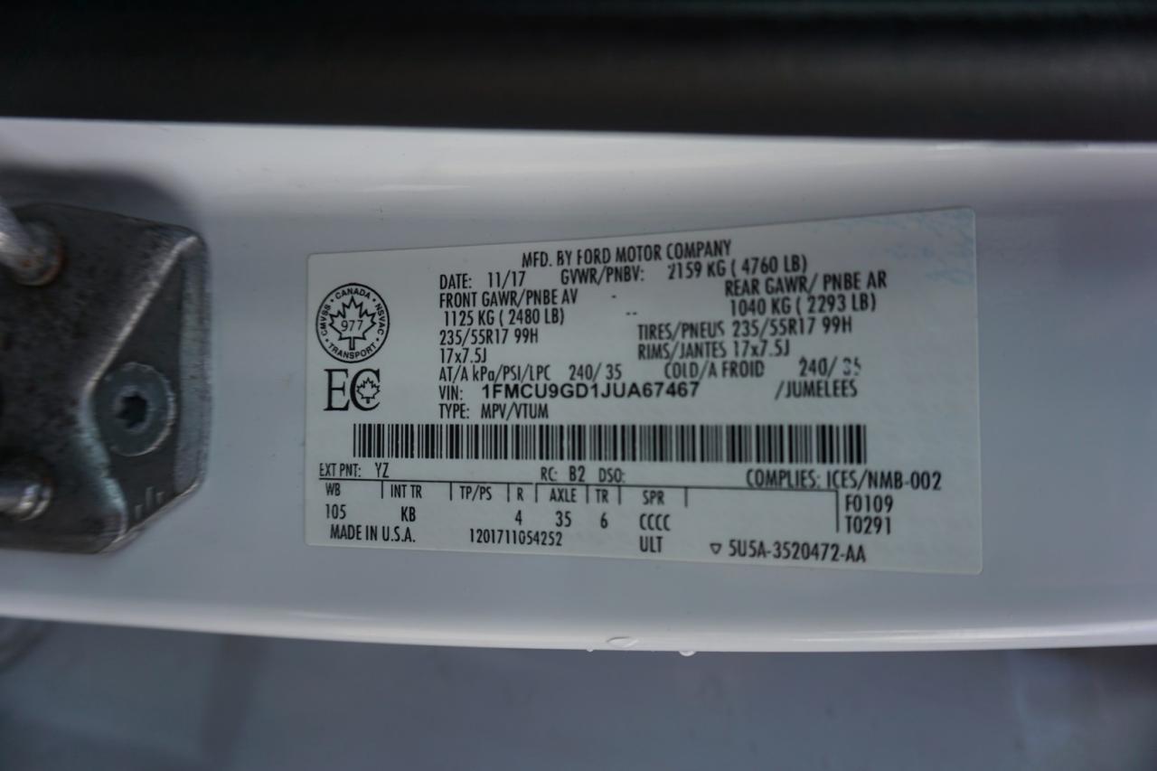 2018 Ford Escape 1.5L SE ECO-BOOST 4WD CERTIFIED *FORD MAINTAIN* CAMERA HEATED SEAT BLUETOOTH CRUISE ALLOYS - Photo #37