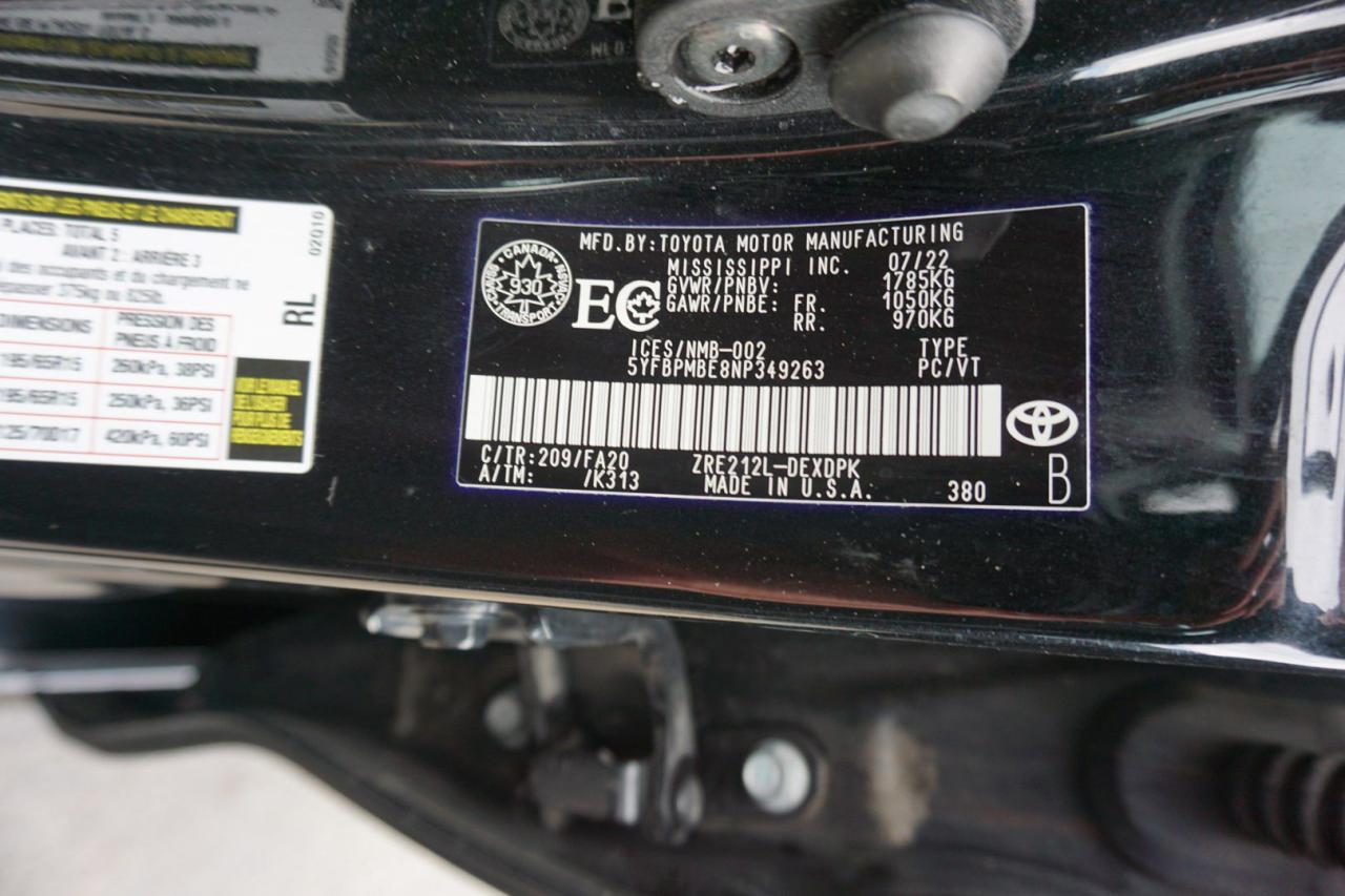 2022 Toyota Corolla 1.8L LE CERTIFIED CAMERA LANE DEPARTURE BLUETOOTH CRUISE *LOW KM* - Photo #32