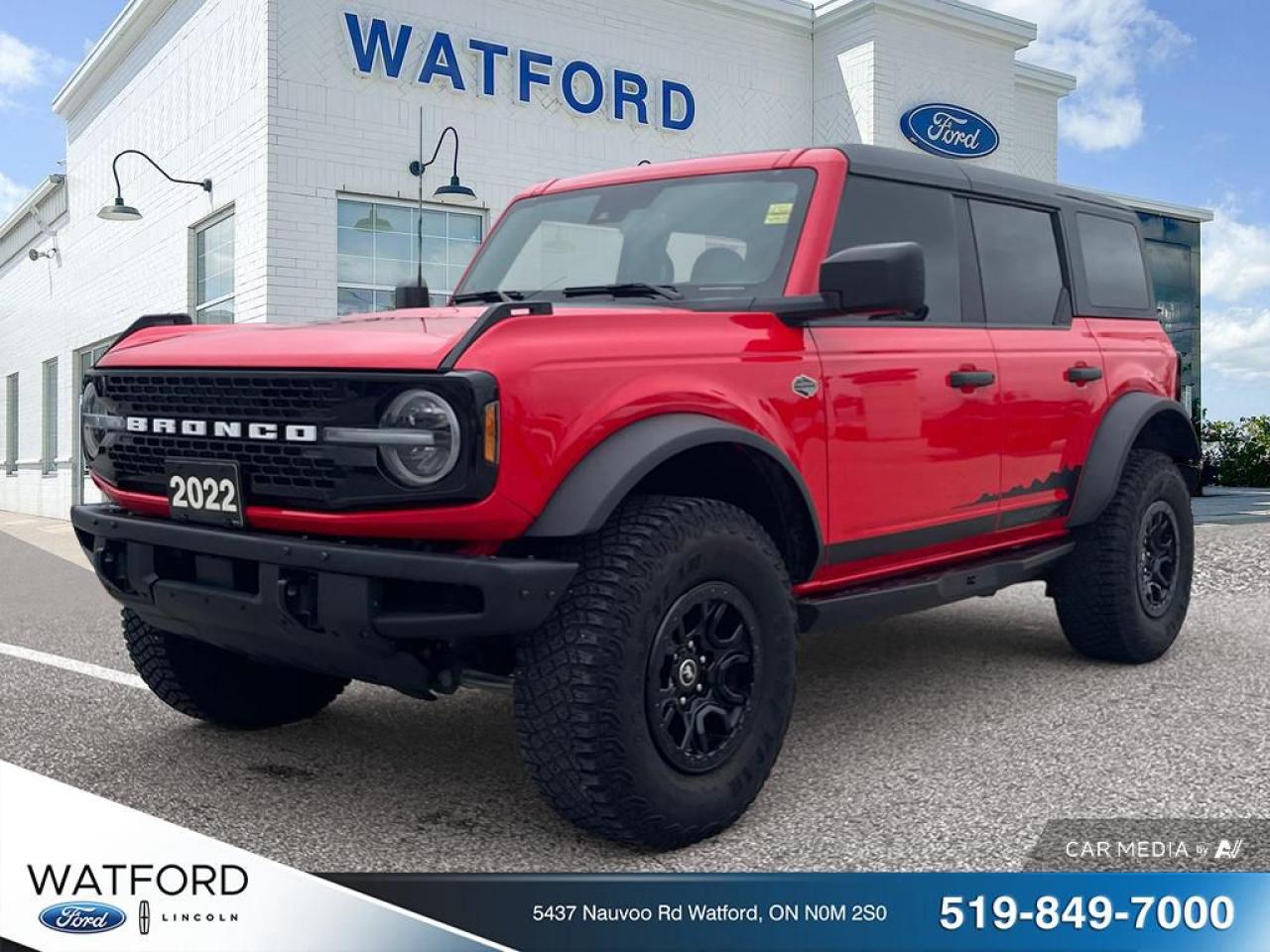 Used 2022 Ford Bronco Wildtrak 4 Door Advanced 4x4 for sale in Watford, ON