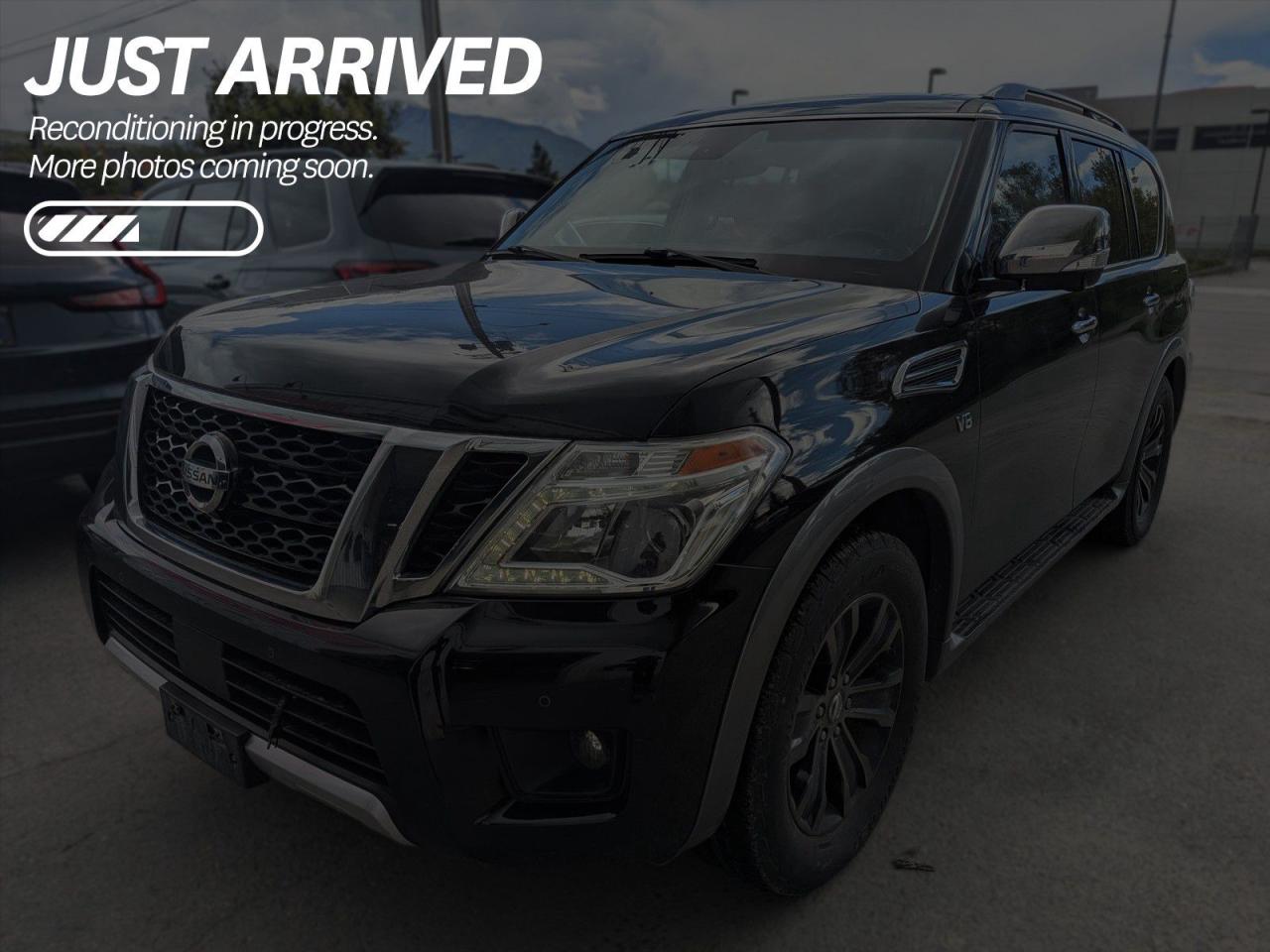Used 2017 Nissan Armada Platinum $213 BI-WEEKLY - NO REPORTED ACCIDENTS, WELL MAINTAINED, LOWER THAN AVERAGE KM'S for sale in Cranbrook, BC