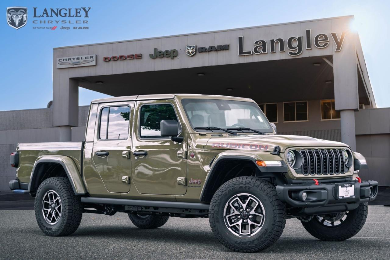 <p><strong>2025 Jeep Gladiator</strong></p>

<p>Rugged truck utility with legendary Jeep capability.</p>

<ul>
 <li>
 <p>3.6L Pentastar V6 engine (285 hp).  </p>
 </li>
 <li>
 <p>Versatile bed for gear in BC.</p>
 </li>
 <li>
 <p>Durable 4x4 system.</p>
 </li>
 <li>
 <p>Open-air Jeep fun.</p>
 </li>
</ul>

<p>Come book a test drive at Langley Chrysler, Langley, BC.</p>

<p><strong>Scroll down for more options.</strong></p>
Dealer number: 5097, Doc fee: $968 Safety & Convince Warranty: $699 Finance Placement: $628

<p>*All prices are net of all manufacturer incentives and/or rebates and are subject to change by the manufacturer without notice. All prices plus applicable taxes, applicable environmental recovery charges, documentation of $599 and full tank of fuel surcharge of $76 if a full tank is chosen.<br />Other items available that are not included in the above price:<br />Tire & Rim Protection and Key fob insurance starting from $599<br />Service contracts (extended warranties) for up to 7 years and 200,000 kms starting from $599<br />Custom vehicle accessory packages, mudflaps and deflectors, tire and rim packages, lift kits, exhaust kits and tonneau covers, canopies and much more that can be added to your payment at time of purchase<br />Undercoating, rust modules, and full protection packages starting from $199<br />Flexible life, disability and critical illness insurances to protect portions of or the entire length of vehicle loan?im?im<br />Financing Fee of $500 when applicable<br />Prices shown are determined using the largest available rebates and incentives and may not qualify for special APR finance offers. See dealer for details. This is a limited time offer.</p>